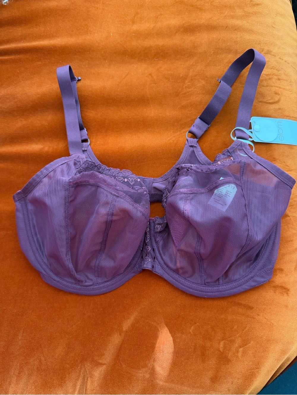 Elomi NWT Mathilda Bra in Berry Convertible To Racerback Unlined 36H - Picture 2 of 11